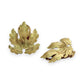 NZGD | 18ct Gold Lustre Leaf Vintage Clip-On Earrings