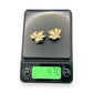 NZGD | 18ct Gold Lustre Leaf Vintage Clip-On Earrings