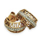 NZGD | 18ct Gold Roman Luxe Diamond Half Hoop Earrings