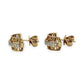 NZGD | 18ct Gold Roman Luxe Diamond Half Hoop Earrings