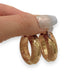NZGD | 18ct Gold Earrings Graziella Heritage Texture Hoops 32.8mm