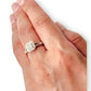 9ct Gold Double Tier Diamond Ring. Valuation $1,650. R # 279