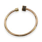 NZGD | 18ct Rose Gold Rosé Midnight Oval Cuff Bangle