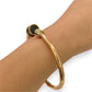 NZGD | 18ct Rose Gold Rosé Midnight Oval Cuff Bangle