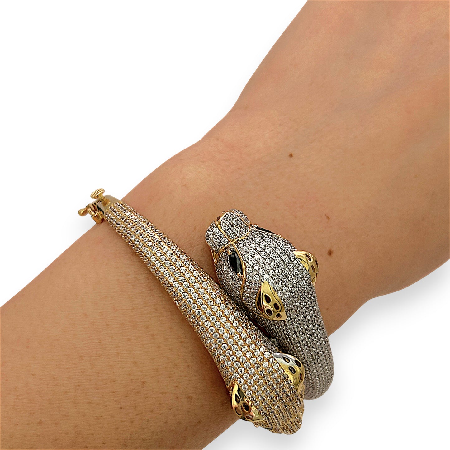 NZGD | 18ct Gold Untamed Radiance Panther Bangle