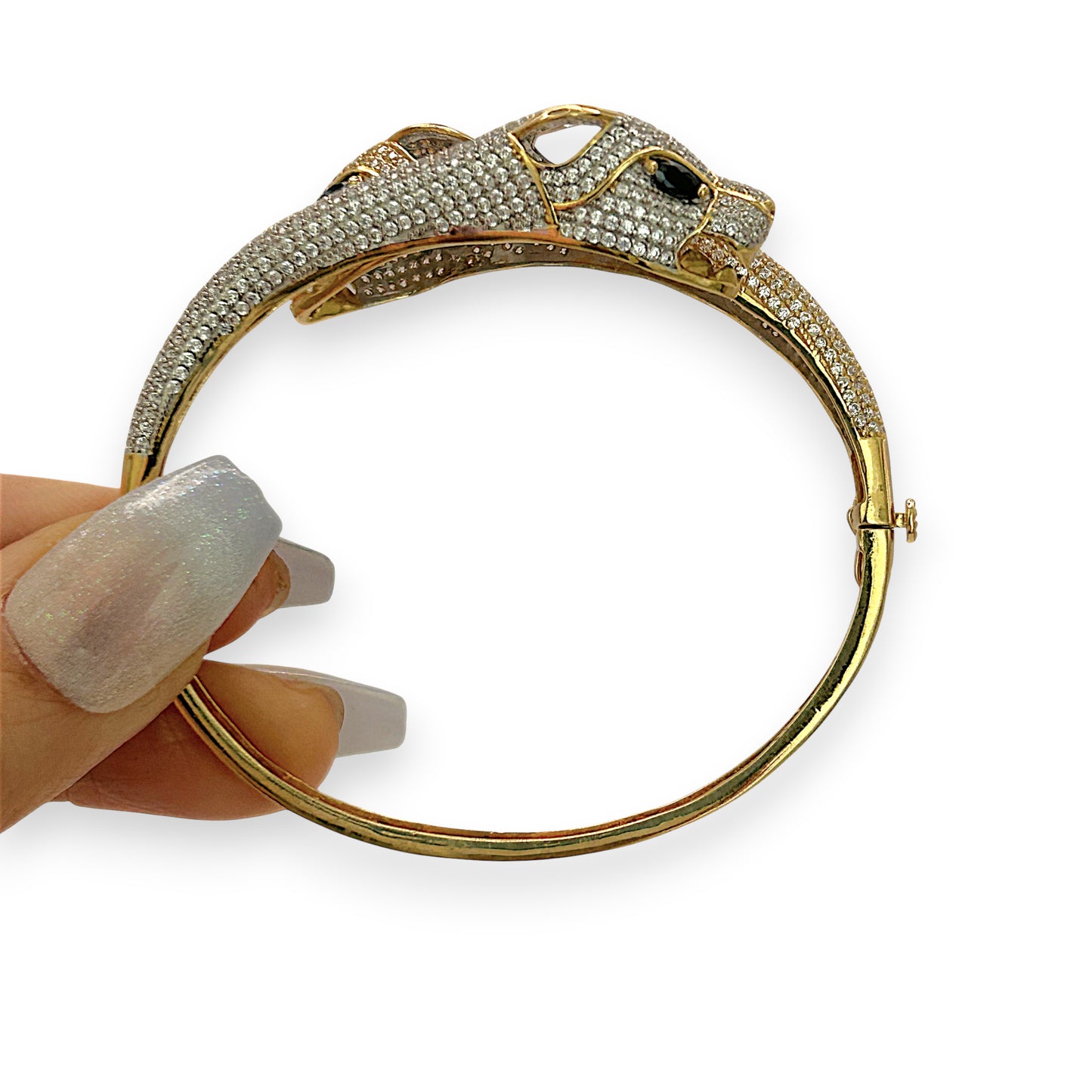 NZGD | 18ct Gold Untamed Radiance Panther Bangle