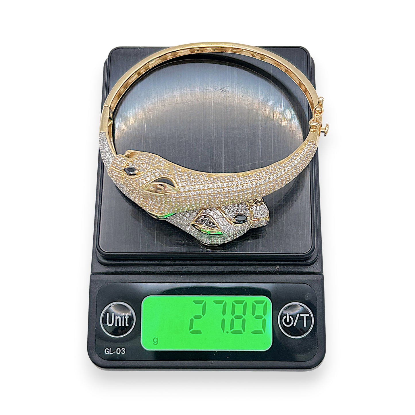NZGD | 18ct Gold Untamed Radiance Panther Bangle