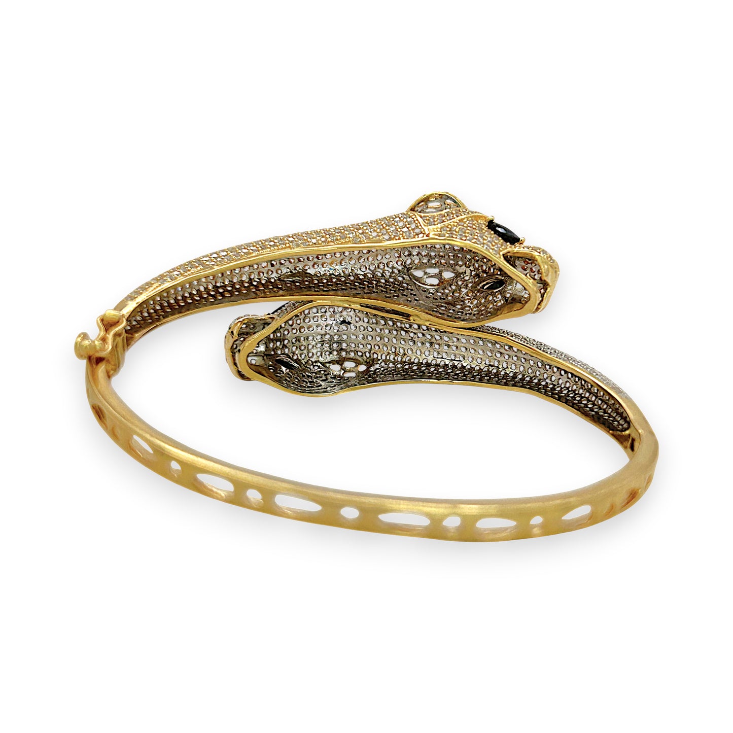 NZGD | 18ct Gold Untamed Radiance Panther Bangle