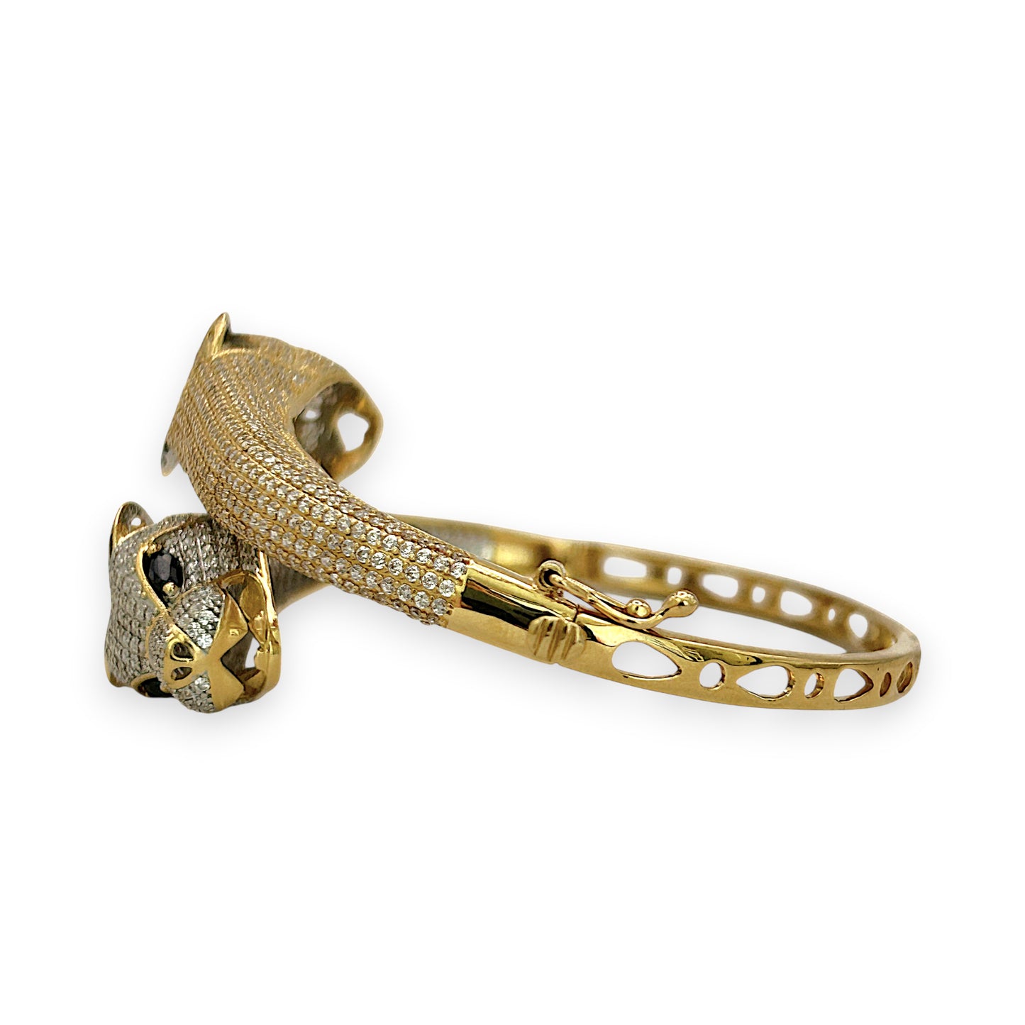 NZGD | 18ct Gold Untamed Radiance Panther Bangle