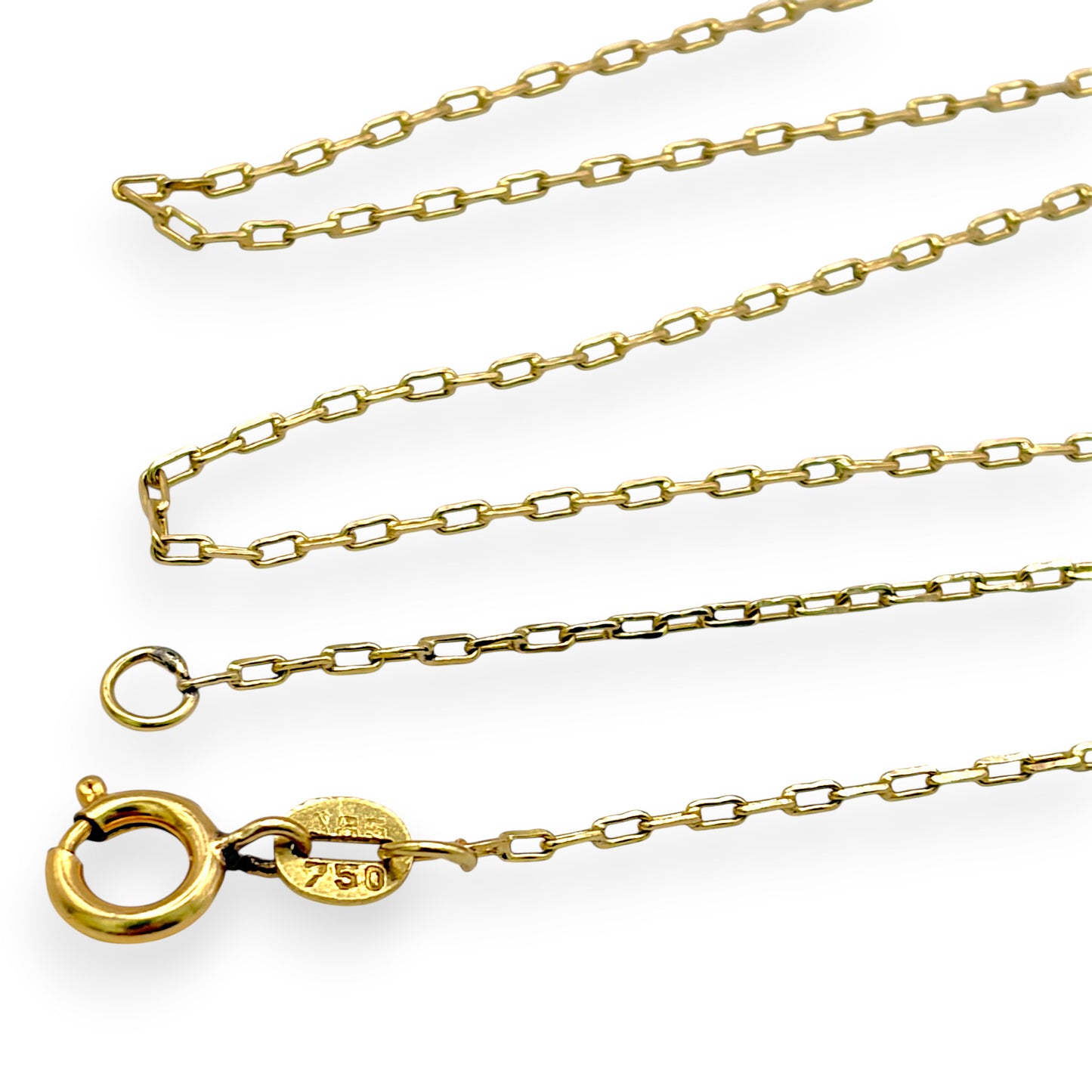 NZGD| 18ct Gold Luxe Contour Papaerclip Chain 49cm