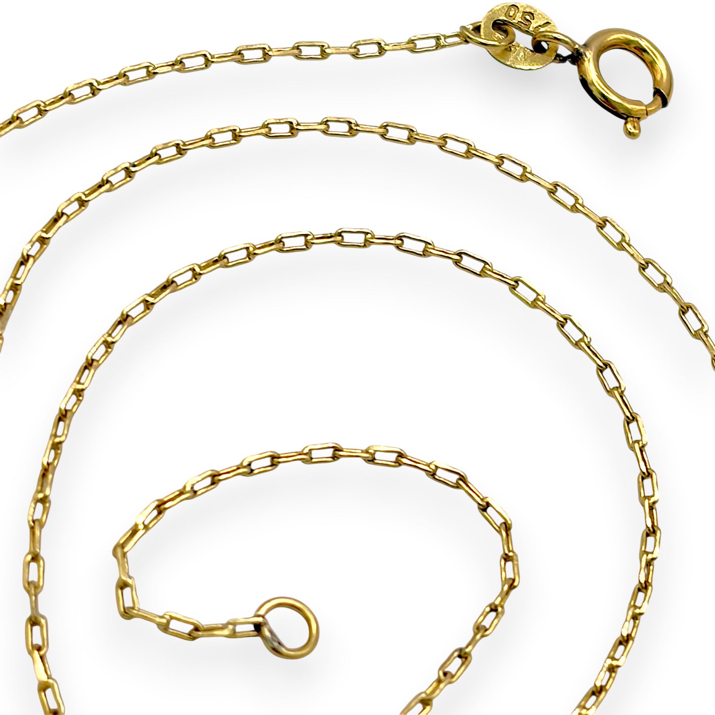 NZGD| 18ct Gold Luxe Contour Papaerclip Chain 49cm