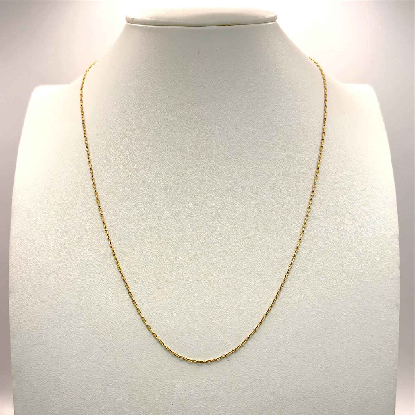 NZGD| 18ct Gold Luxe Contour Papaerclip Chain 49cm