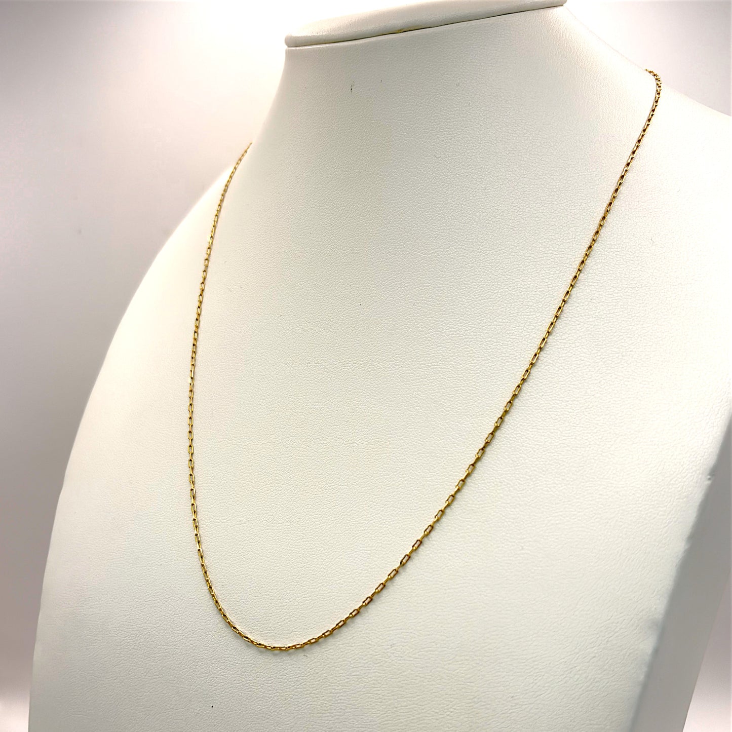 NZGD| 18ct Gold Luxe Contour Papaerclip Chain 49cm
