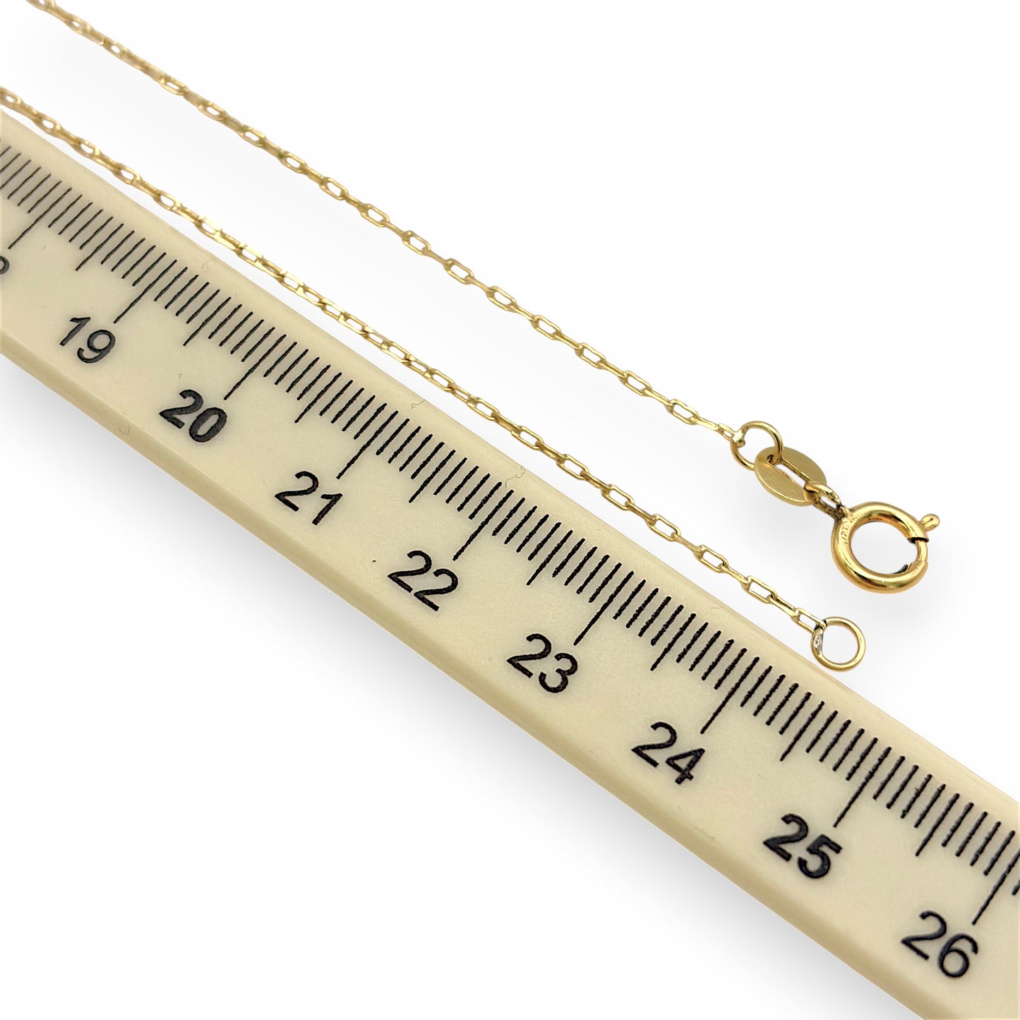 NZGD| 18ct Gold Luxe Contour Papaerclip Chain 49cm