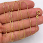 NZGD| 18ct Gold Luxe Contour Papaerclip Chain 49cm