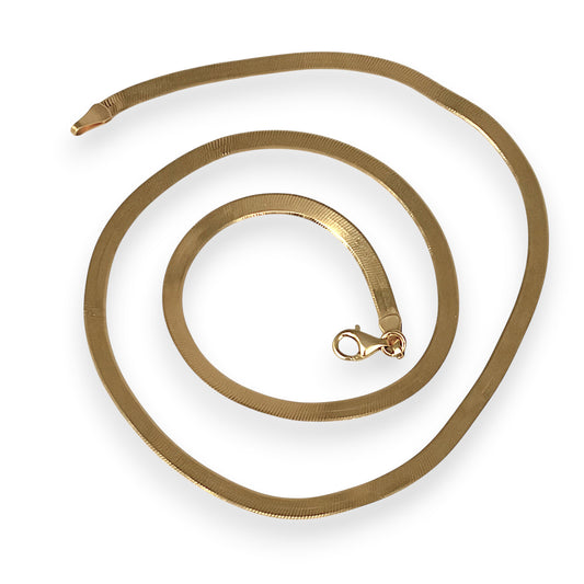 NZGD | 18ct Gold Aurelia Silk Smooth Snake Chain