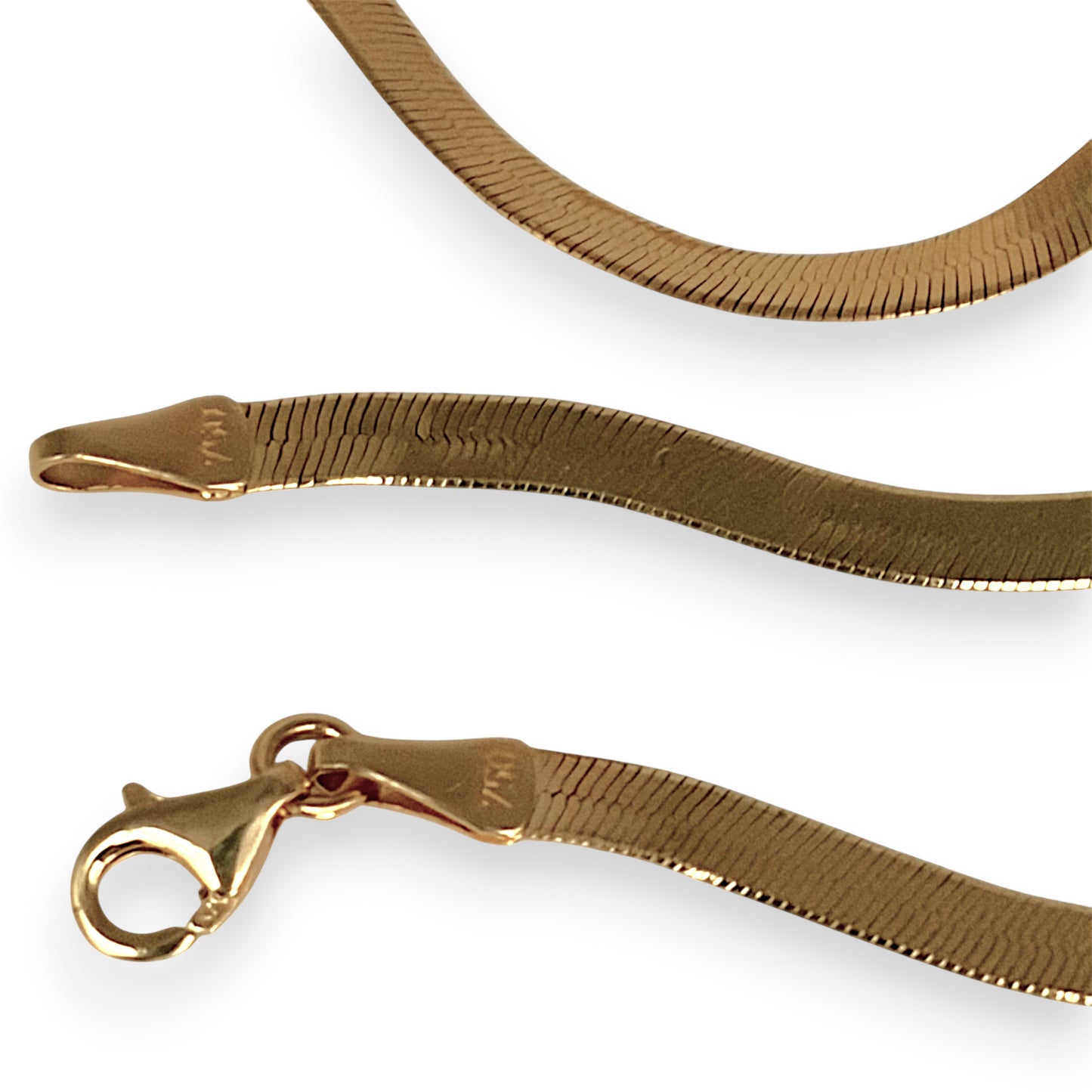 NZGD | 18ct Gold Aurelia Silk Smooth Snake Chain