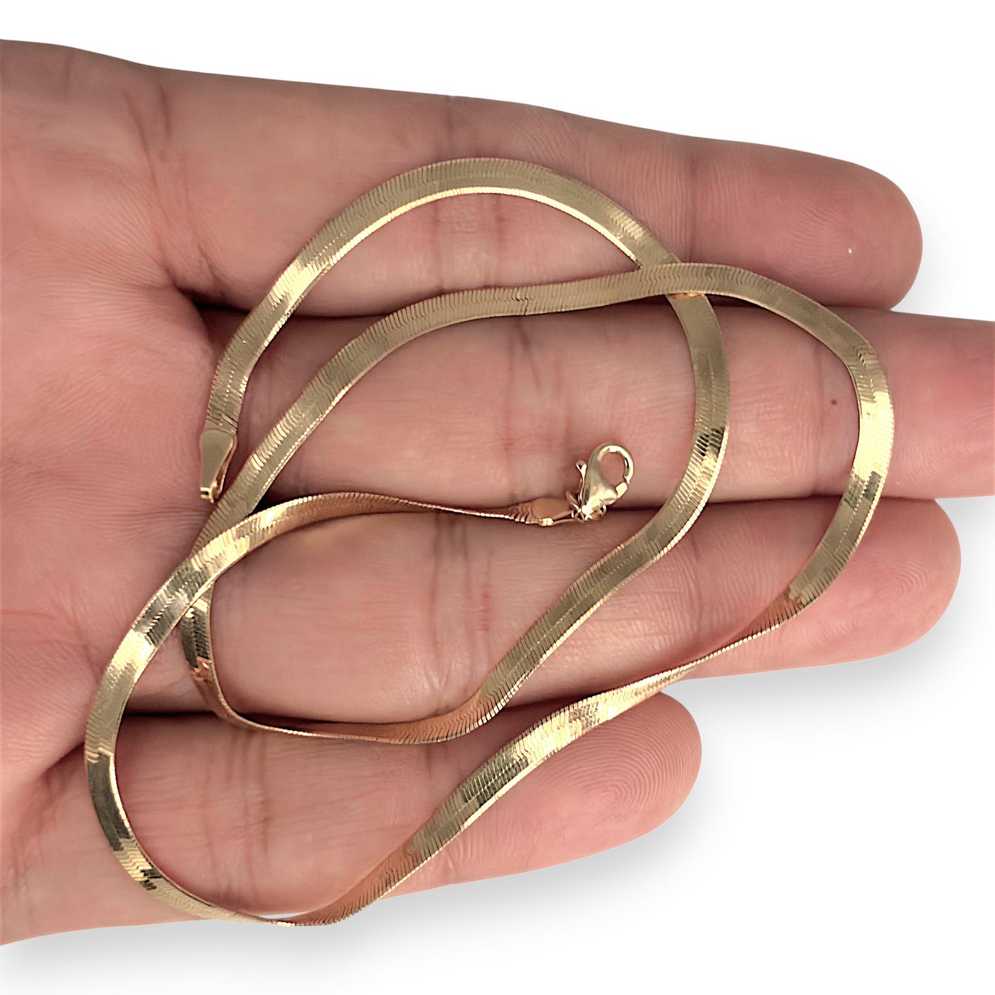 NZGD | 18ct Gold Aurelia Silk Smooth Snake Chain