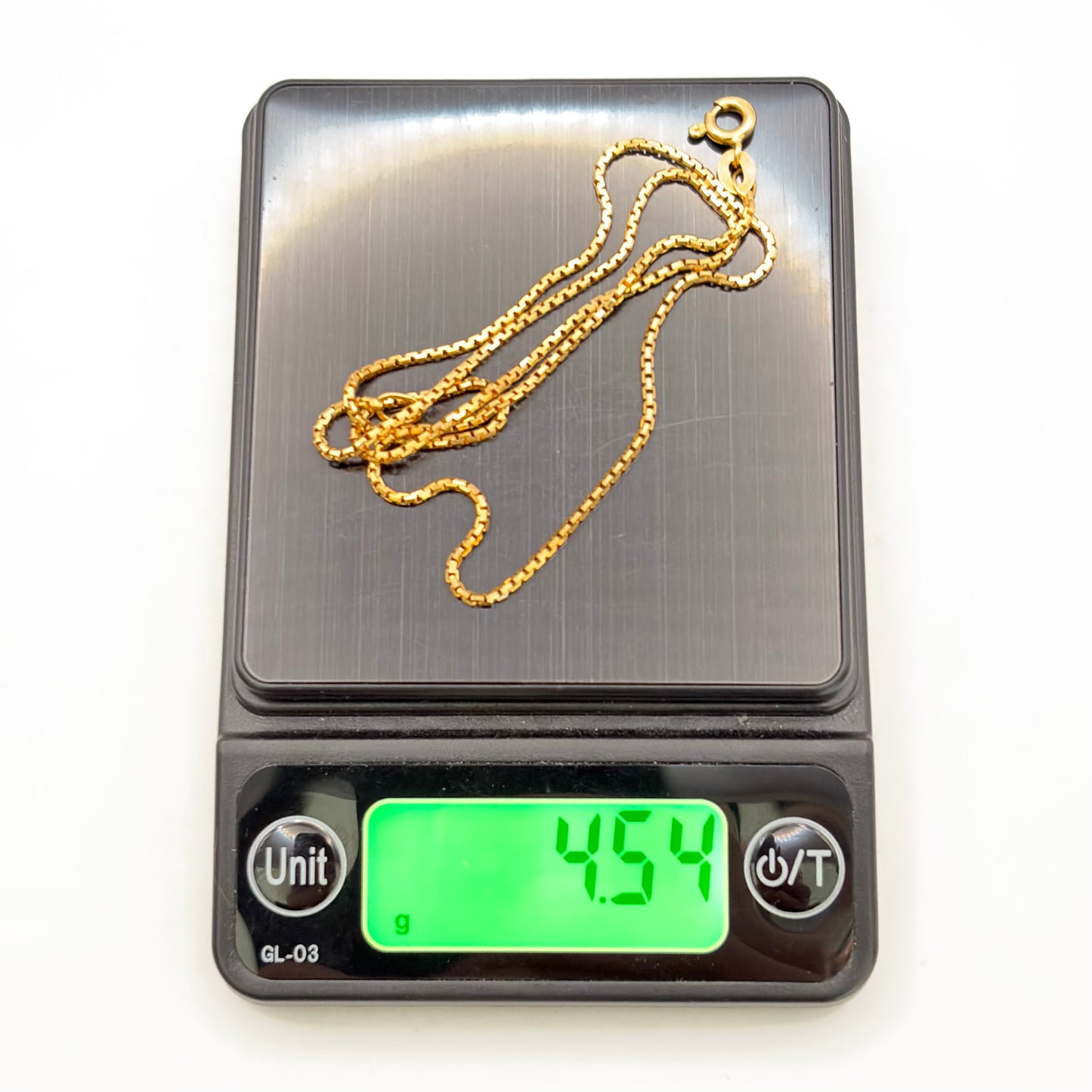 NZGD | 18ct Gold UNOAERRE Valencia Forte Box Chain 39cm