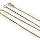 NZGD | 18ct Gold UNOAERRE Valencia Forte Box Chain 39cm