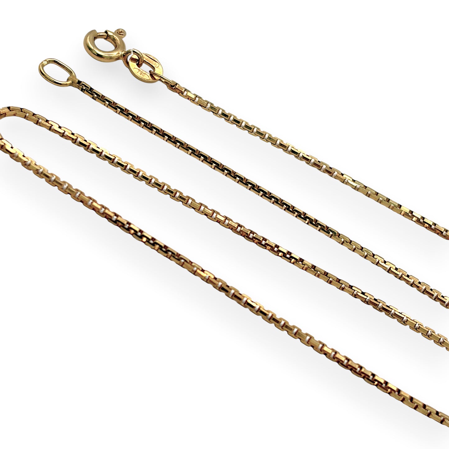 NZGD | 18ct Gold UNOAERRE Valencia Forte Box Chain 39cm
