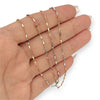 NZGD | 18ct Y/W Gold Auric Dual Glow Needle Link Chain 44cm