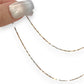 NZGD | 18ct Y/W Gold Auric Dual Glow Needle Link Chain 44cm