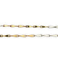 NZGD | 18ct Y/W Gold Auric Dual Glow Needle Link Chain 44cm