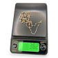 NZGD | 18ct Y/W Gold Auric Dual Glow Needle Link Chain 44cm