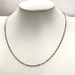 NZGD | 18ct Y/W Gold Auric Dual Glow Needle Link Chain 44cm