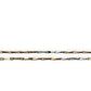 NZGD | 18ct Y/W Gold Auric Dual Glow Needle Link Chain 44cm