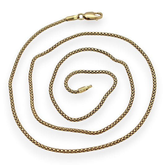 NZGD | 18ct Gold Luminara Popcorn Chain 42cm