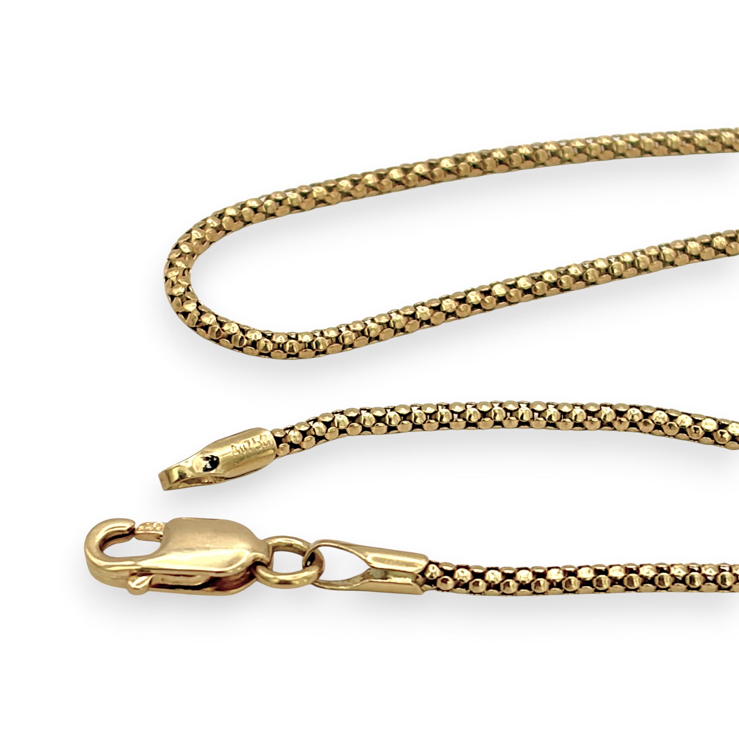NZGD | 18ct Gold Luminara Popcorn Chain 42cm