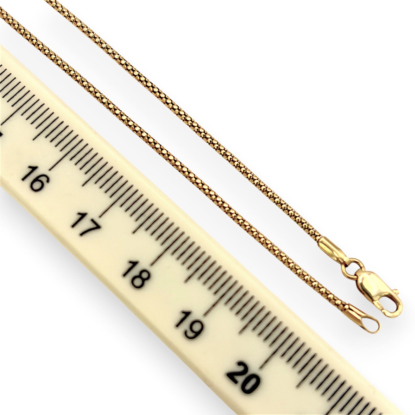 NZGD | 18ct Gold Luminara Popcorn Chain 42cm