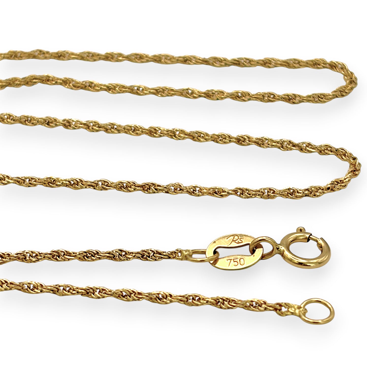 NZGD | 18ct Gold Marbella Rope Chain 47cm