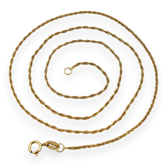 NZGD | 18ct Gold Marbella Rope Chain 47cm