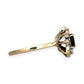 GOLD DEAL | 9K Gold Sapphire & Diamond 7 Stone Ring Size M1/2