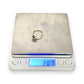 GOLD DEAL | 9K Gold Sapphire & Diamond 7 Stone Ring Size M1/2