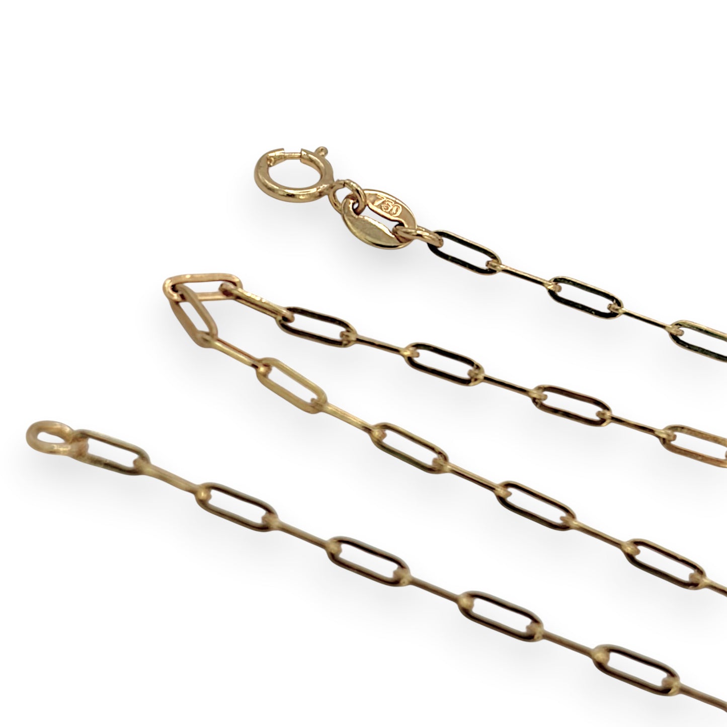 NZGD | 18ct Gold Maison Signature Paperclip Chain 40cm