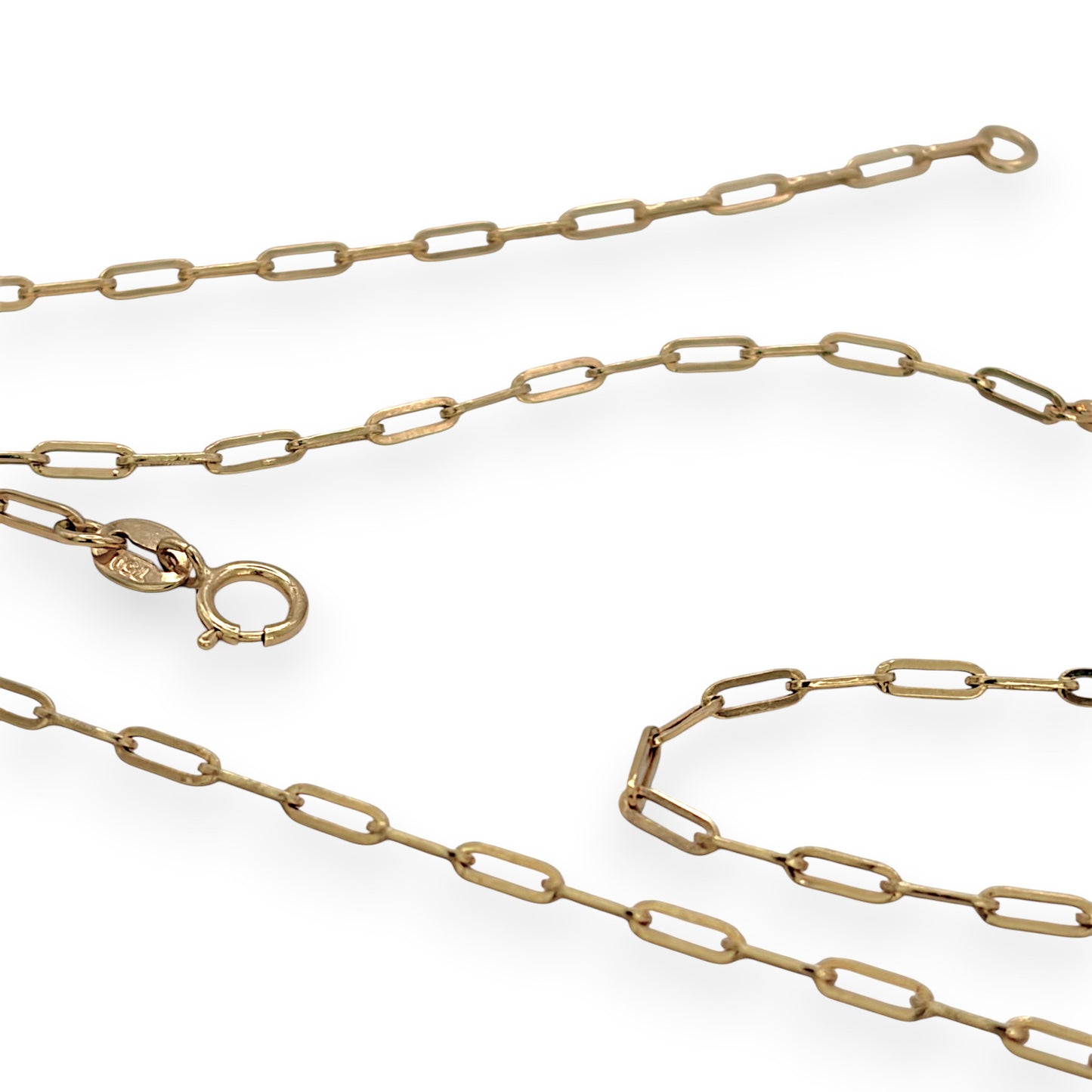 NZGD | 18ct Gold Maison Signature Paperclip Chain 40cm