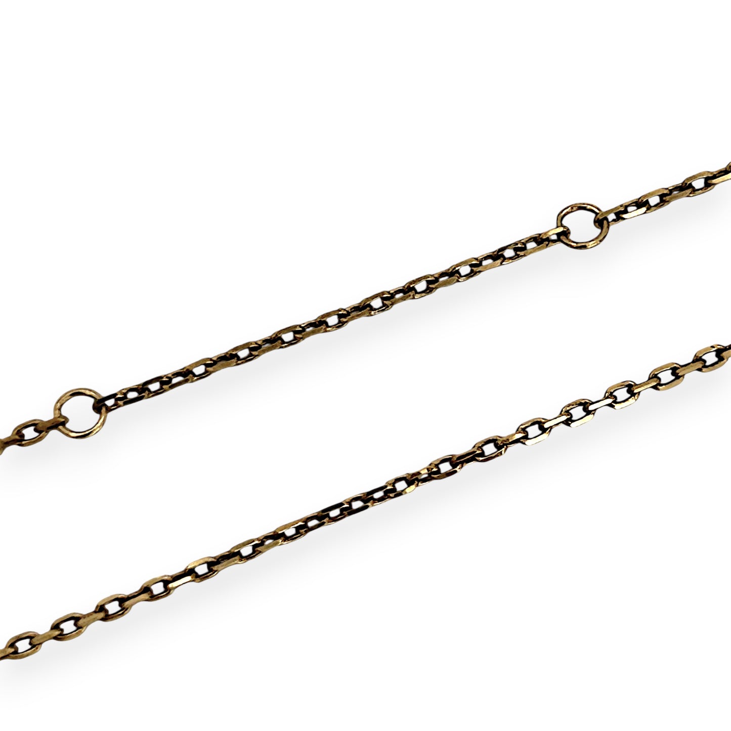GOLD DEAL | 18ct Gold Golden Initial Echo Necklace -  35cm - 41cm (Length adjustable)