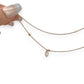 GOLD DEAL | 18ct Gold Golden Initial Echo Necklace -  35cm - 41cm (Length adjustable)