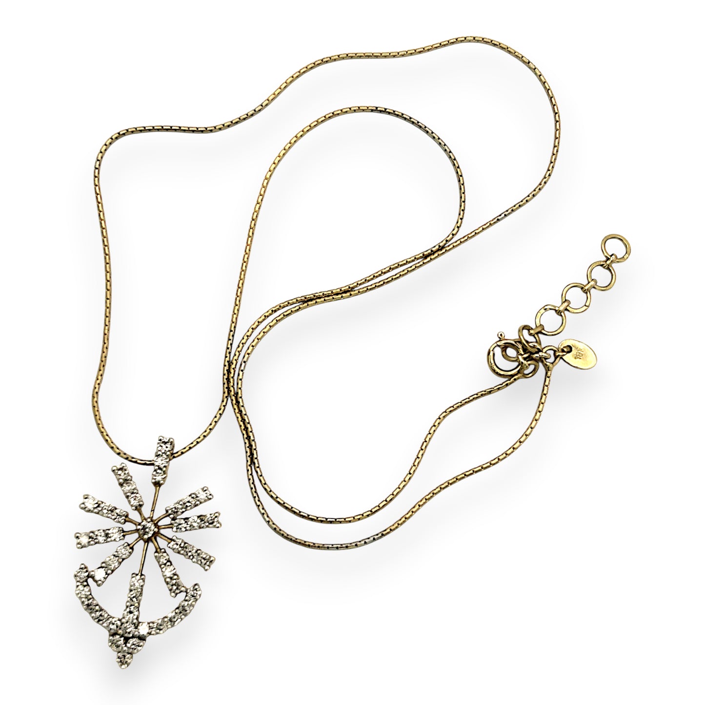 NZGD | 18ct Gold North Star Anchor Necklace Valuation $6,300