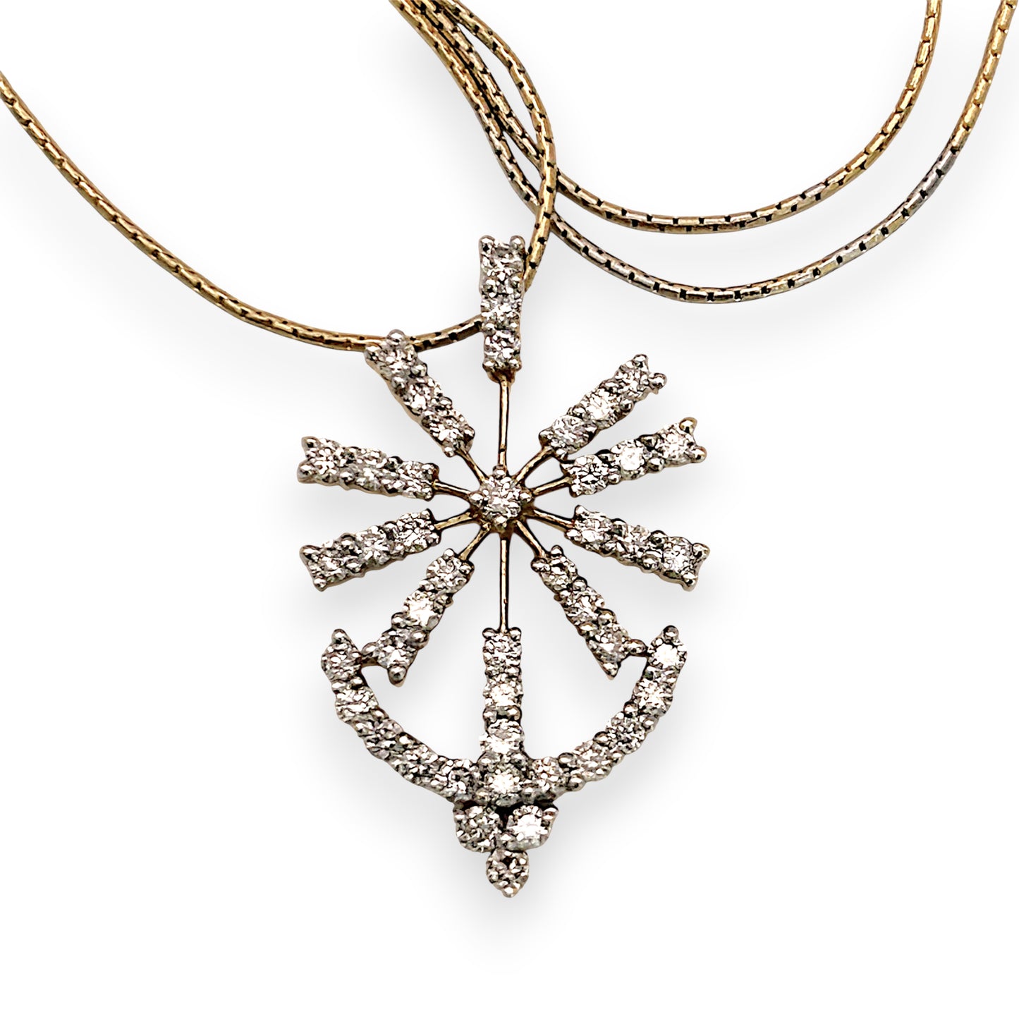 NZGD | 18ct Gold North Star Anchor Necklace Valuation $6,300