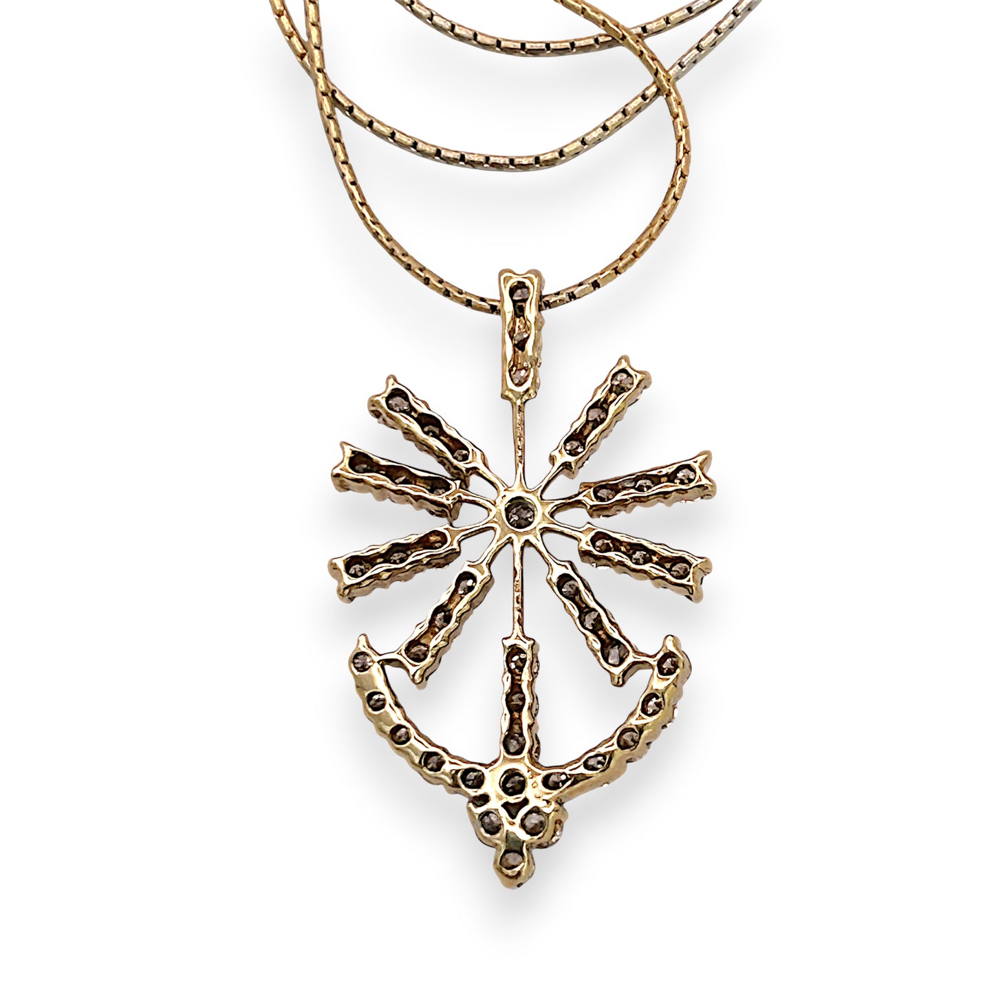 NZGD | 18ct Gold North Star Anchor Necklace Valuation $6,300