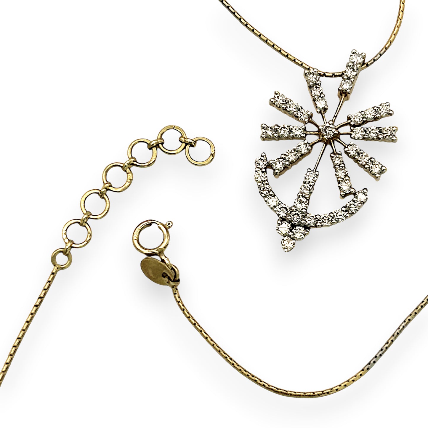 NZGD | 18ct Gold North Star Anchor Necklace Valuation $6,300