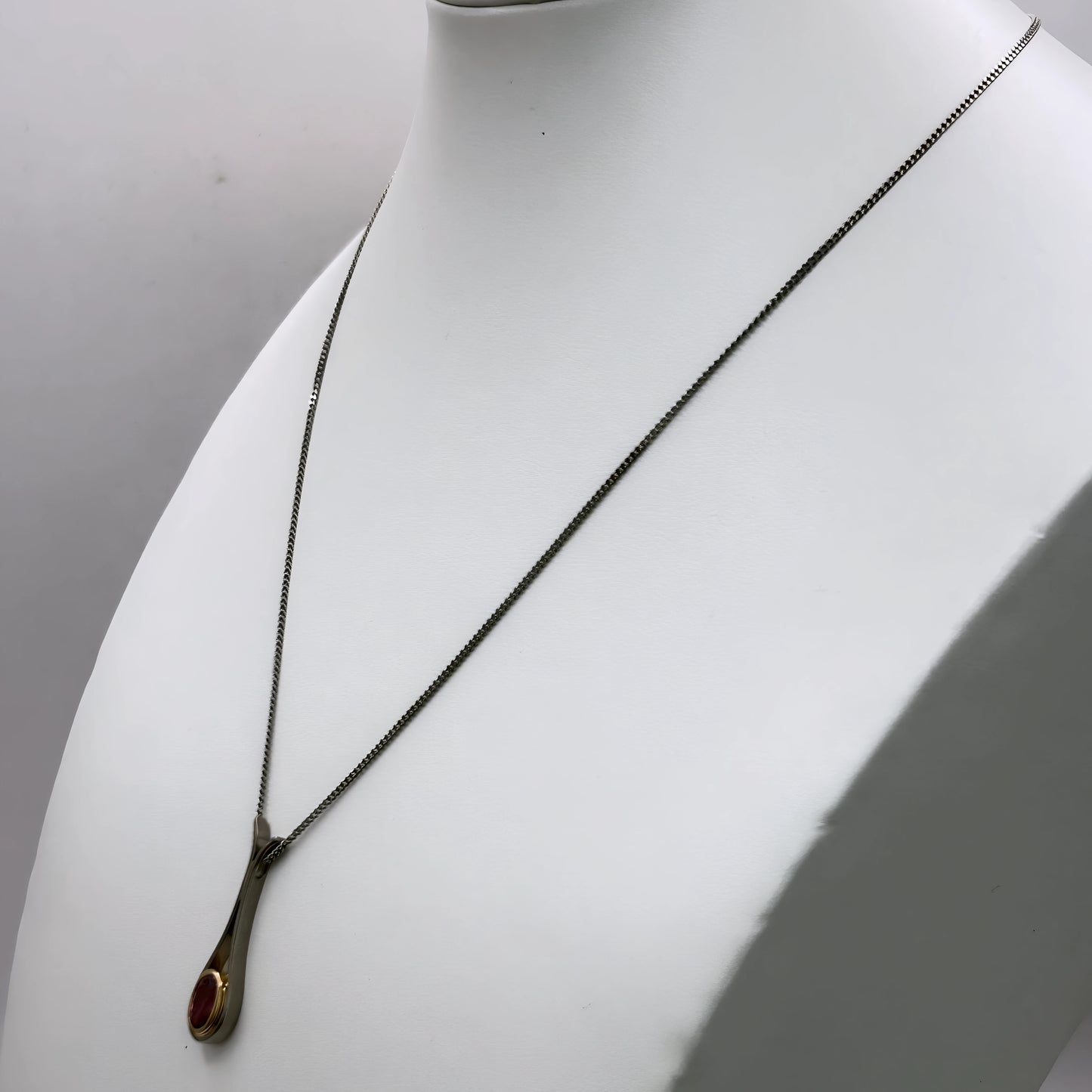 GOLD DEAL | 18kt Gold Vintage Rosé Duo‑Gold Pendant Necklace