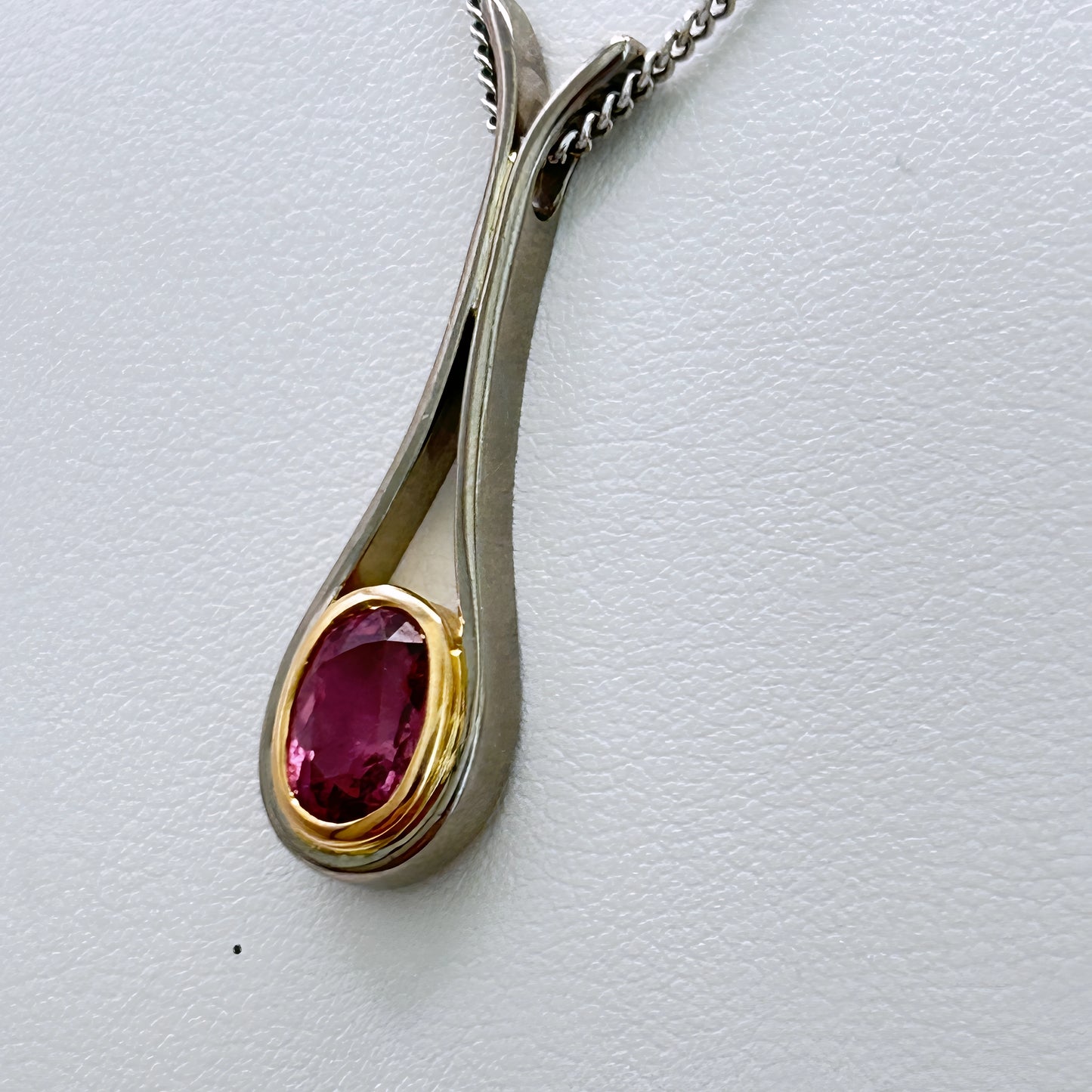 GOLD DEAL | 18kt Gold Vintage Rosé Duo‑Gold Pendant Necklace