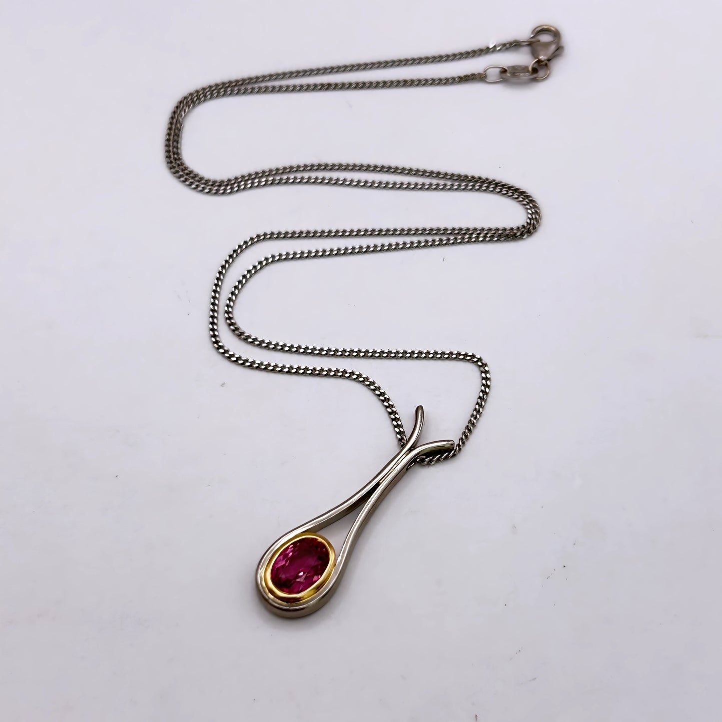 GOLD DEAL | 18kt Gold Vintage Rosé Duo‑Gold Pendant Necklace