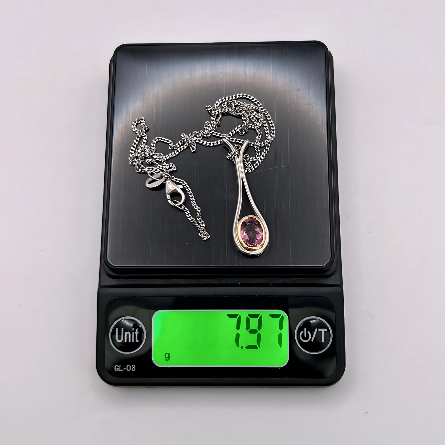 GOLD DEAL | 18kt Gold Vintage Rosé Duo‑Gold Pendant Necklace